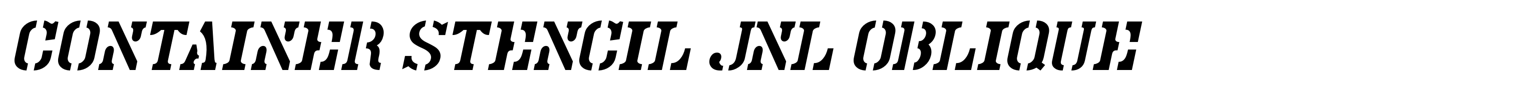 Container Stencil JNL Oblique